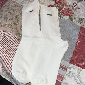 90s New DKNY Ladies socks 2 pairs cotton